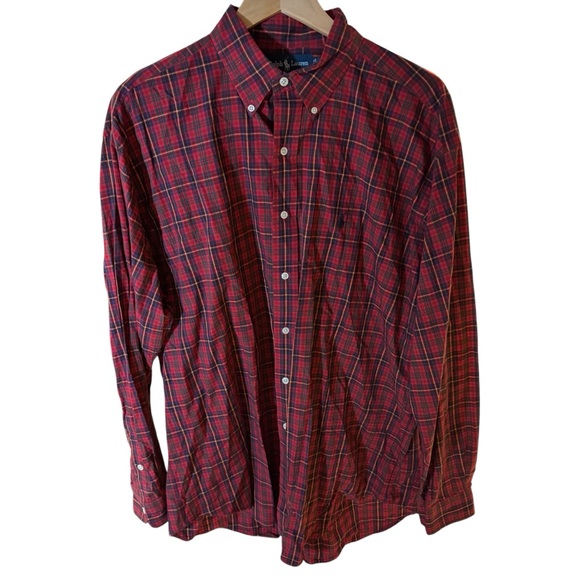 Ralph Lauren Blake men’s long sleeve button down plaid shirt size large. - Picture 2 of 8
